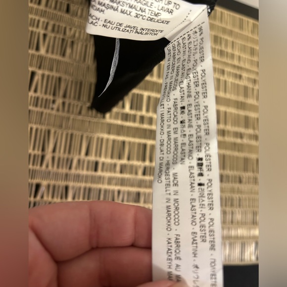 NWT Zara W&B Collection Asymmetrical Draped Black and White Dress Size Small - Picture 7 of 8